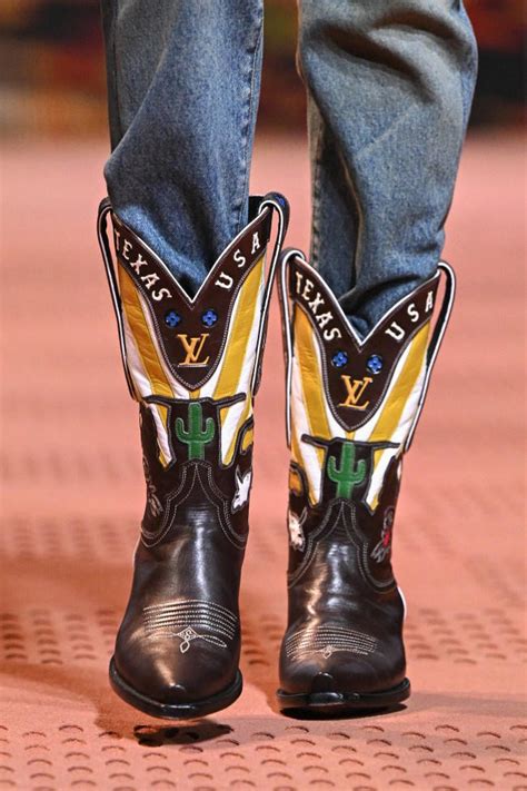 louis vuitton boots 40|louis vuitton cowboy boots.